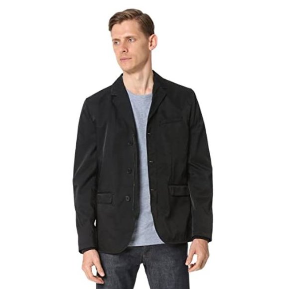 Vince Other - Vince Men's Nylon Twill Black Weekend Blazer Jacket button and zipper size large